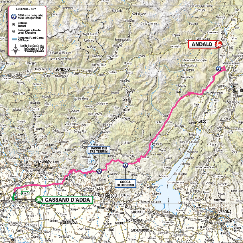 Route Map Stage 17