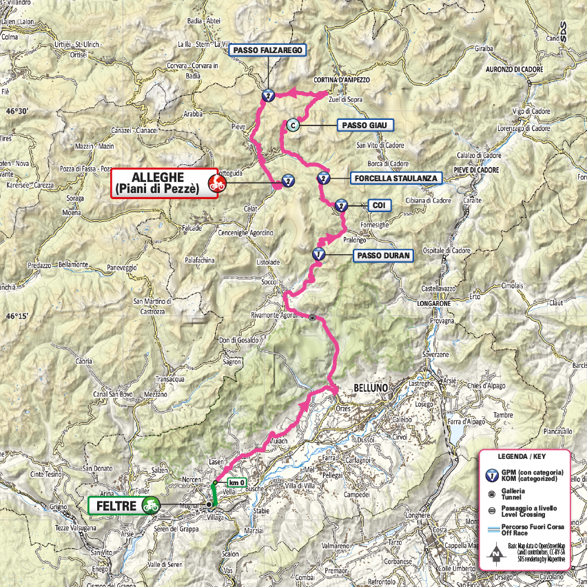 Routekaart Etappe 19